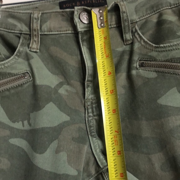Rock & Republic camo crop/ankle jeans/pants | Sz 8 26-27.5” inseam - Picture 12 of 12